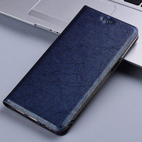 Custodia Portafoglio In Pelle Cover con Supporto H22P per Apple iPhone 12 Pro Blu