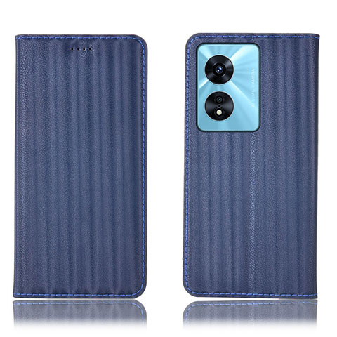 Custodia Portafoglio In Pelle Cover con Supporto H23P per Oppo A1 Pro 5G Blu