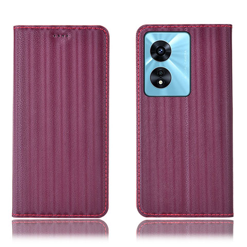 Custodia Portafoglio In Pelle Cover con Supporto H23P per Oppo A1 Pro 5G Rosso Rosa