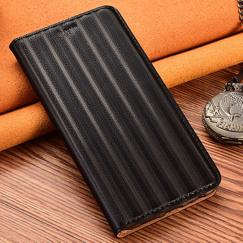 Custodia Portafoglio In Pelle Cover con Supporto H23P per Xiaomi Redmi 10X Pro 5G Nero