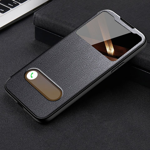 Custodia Portafoglio In Pelle Cover con Supporto H24 per Apple iPhone 14 Pro Max Nero