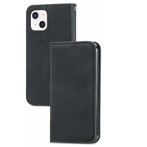 Custodia Portafoglio In Pelle Cover con Supporto H30 per Apple iPhone 15 Nero