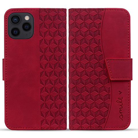 Custodia Portafoglio In Pelle Cover con Supporto HF1 per Apple iPhone 14 Pro Max Rosso