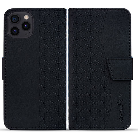 Custodia Portafoglio In Pelle Cover con Supporto HF1 per Apple iPhone 15 Pro Max Nero