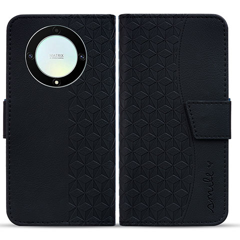 Custodia Portafoglio In Pelle Cover con Supporto HF1 per Huawei Mate 60 Pro Nero