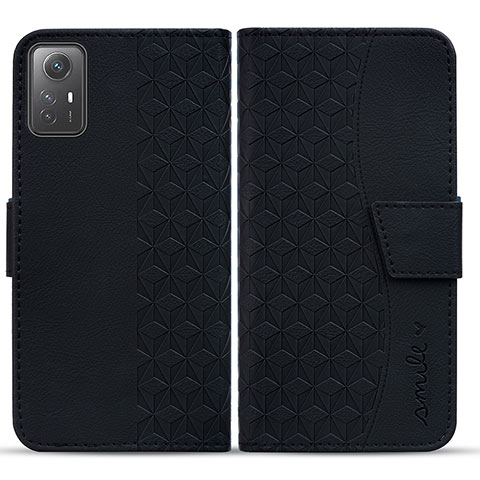 Custodia Portafoglio In Pelle Cover con Supporto HF1 per Xiaomi Redmi Note 12S Nero