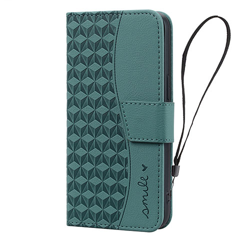 Custodia Portafoglio In Pelle Cover con Supporto HF2 per Apple iPhone 14 Verde