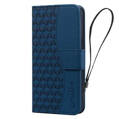 Custodia Portafoglio In Pelle Cover con Supporto HF2 per Huawei Mate 60 Pro Blu