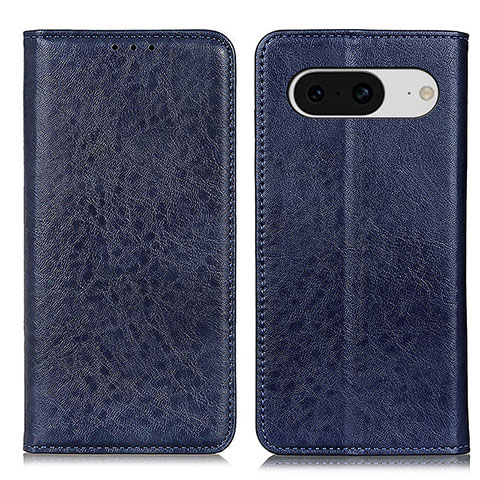 Custodia Portafoglio In Pelle Cover con Supporto K01Z per Google Pixel 8 5G Blu