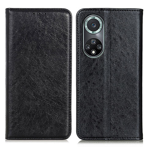 Custodia Portafoglio In Pelle Cover con Supporto K01Z per Huawei Honor 50 Pro 5G Nero