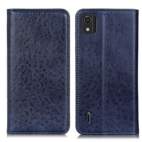 Custodia Portafoglio In Pelle Cover con Supporto K01Z per Nokia C2 2nd Edition Blu