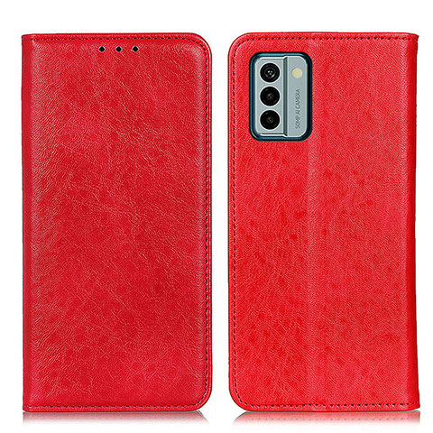 Custodia Portafoglio In Pelle Cover con Supporto K01Z per Nokia G22 Rosso