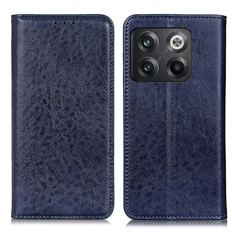 Custodia Portafoglio In Pelle Cover con Supporto K01Z per OnePlus 10T 5G Blu