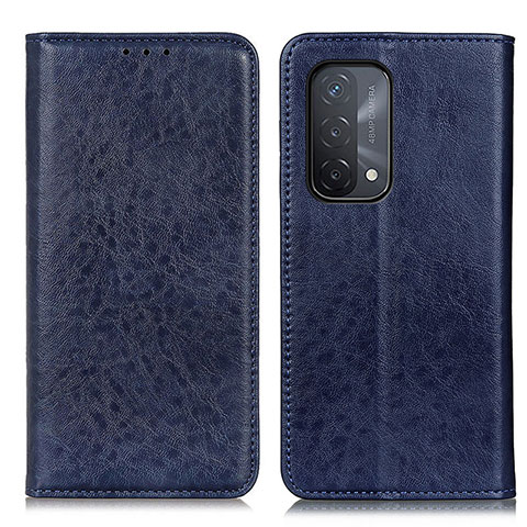 Custodia Portafoglio In Pelle Cover con Supporto K01Z per Oppo A93 5G Blu