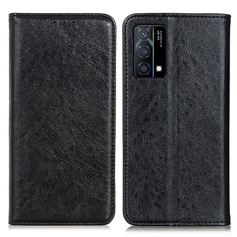 Custodia Portafoglio In Pelle Cover con Supporto K01Z per Oppo K9 5G Nero