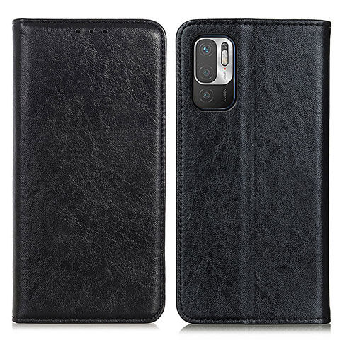 Custodia Portafoglio In Pelle Cover con Supporto K01Z per Xiaomi POCO M3 Pro 5G Nero