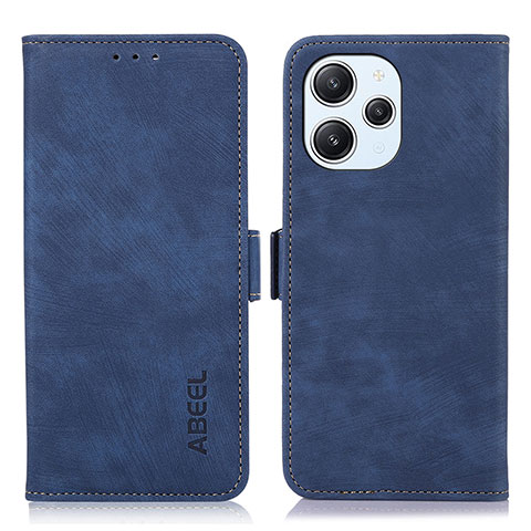 Custodia Portafoglio In Pelle Cover con Supporto K01Z per Xiaomi Redmi 12 4G Blu