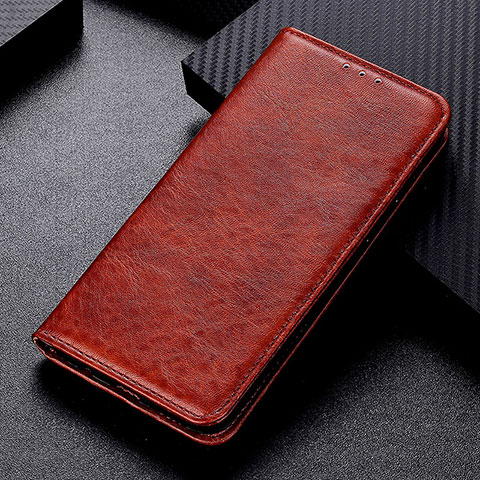 Custodia Portafoglio In Pelle Cover con Supporto K01Z per Xiaomi Redmi Note 10 JE 5G Marrone