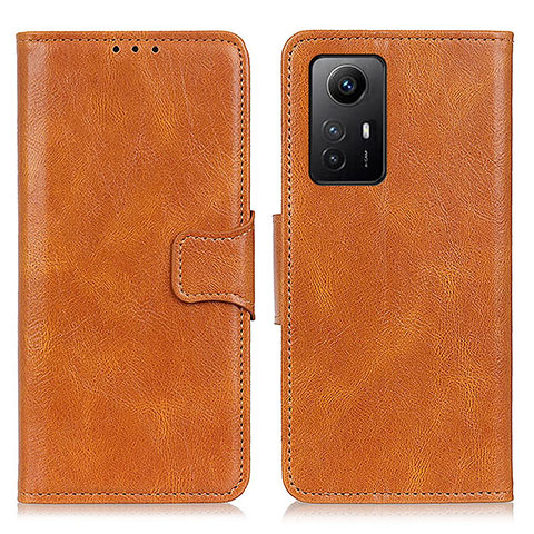 Custodia Portafoglio In Pelle Cover con Supporto K01Z per Xiaomi Redmi Note 12S Marrone