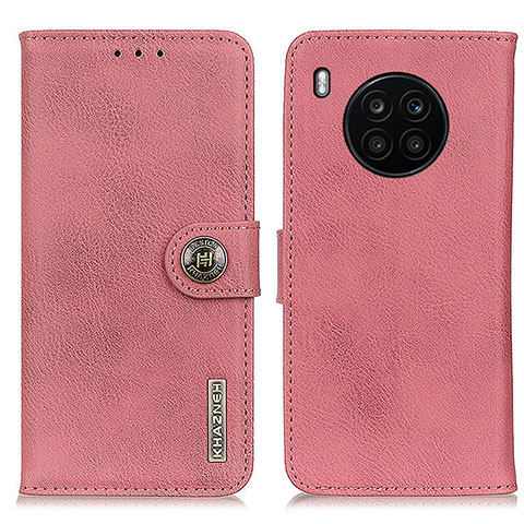 Custodia Portafoglio In Pelle Cover con Supporto K02Z per Huawei Nova 8i Rosa