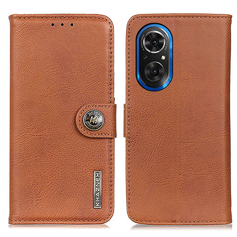 Custodia Portafoglio In Pelle Cover con Supporto K02Z per Huawei Nova 9 SE Marrone