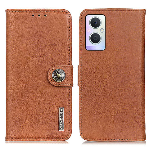 Custodia Portafoglio In Pelle Cover con Supporto K02Z per Oppo Reno7 Z 5G Marrone