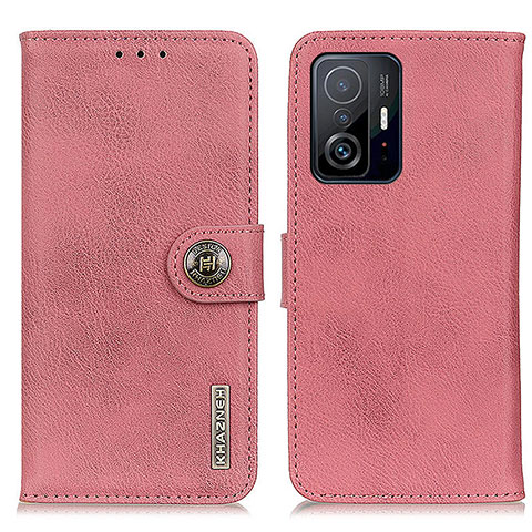 Custodia Portafoglio In Pelle Cover con Supporto K02Z per Xiaomi Mi 11T 5G Rosa