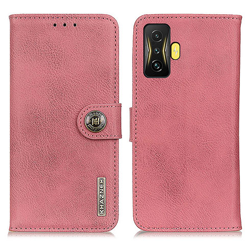 Custodia Portafoglio In Pelle Cover con Supporto K02Z per Xiaomi Poco F4 GT 5G Rosa