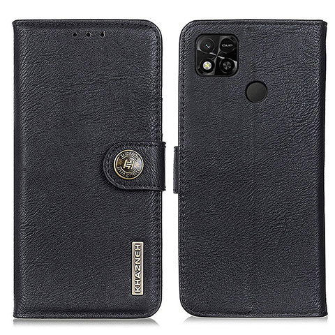 Custodia Portafoglio In Pelle Cover con Supporto K02Z per Xiaomi Redmi 9 Activ Nero