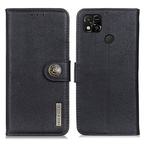 Custodia Portafoglio In Pelle Cover con Supporto K02Z per Xiaomi Redmi 9C Nero