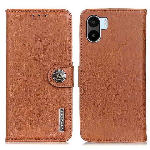 Custodia Portafoglio In Pelle Cover con Supporto K02Z per Xiaomi Redmi A2 Plus Marrone