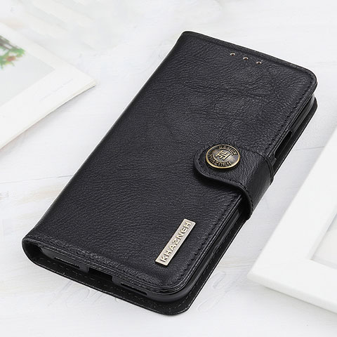 Custodia Portafoglio In Pelle Cover con Supporto K02Z per Xiaomi Redmi Note 10 Pro 4G Nero