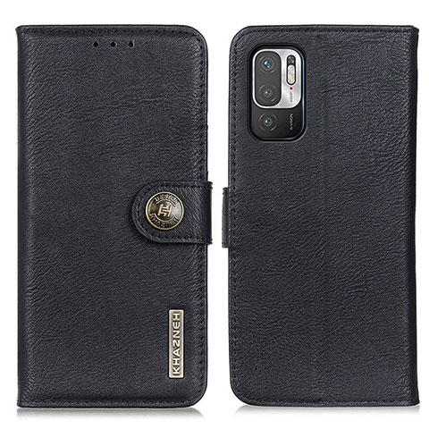 Custodia Portafoglio In Pelle Cover con Supporto K02Z per Xiaomi Redmi Note 10T 5G Nero