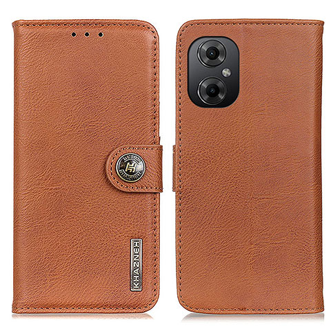 Custodia Portafoglio In Pelle Cover con Supporto K02Z per Xiaomi Redmi Note 12R Pro 5G Marrone