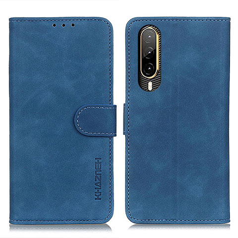 Custodia Portafoglio In Pelle Cover con Supporto K03Z per HTC Desire 22 Pro 5G Blu