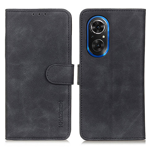 Custodia Portafoglio In Pelle Cover con Supporto K03Z per Huawei Honor 50 SE 5G Nero