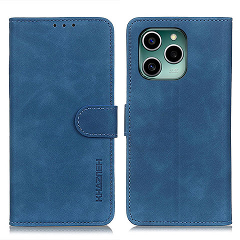 Custodia Portafoglio In Pelle Cover con Supporto K03Z per Huawei Honor 60 SE 5G Blu