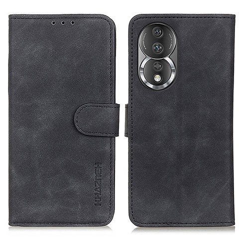 Custodia Portafoglio In Pelle Cover con Supporto K03Z per Huawei Honor 80 5G Nero