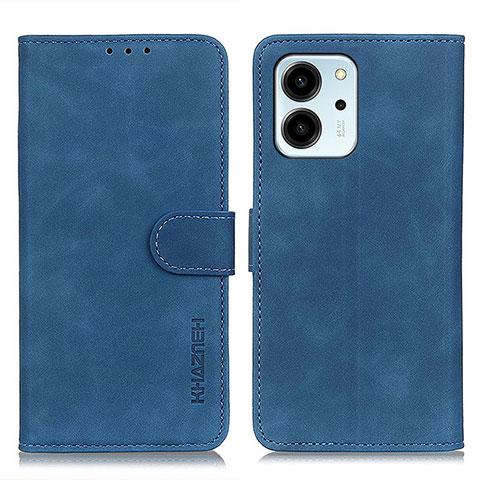 Custodia Portafoglio In Pelle Cover con Supporto K03Z per Huawei Honor 80 SE 5G Blu