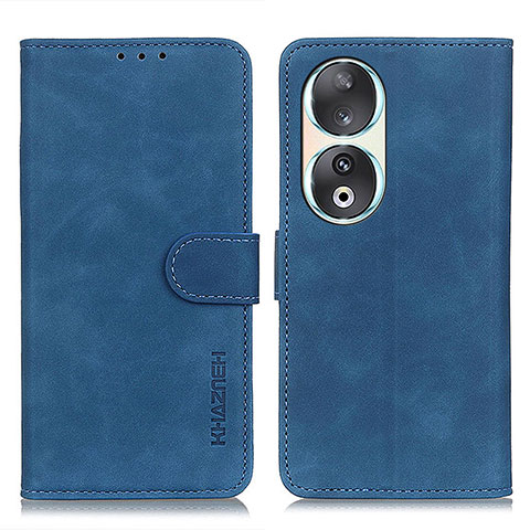 Custodia Portafoglio In Pelle Cover con Supporto K03Z per Huawei Honor 90 5G Blu