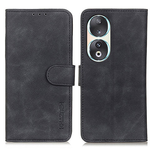 Custodia Portafoglio In Pelle Cover con Supporto K03Z per Huawei Honor 90 5G Nero