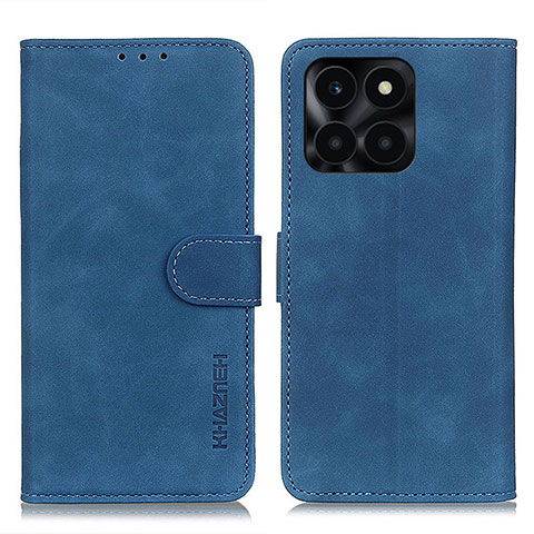 Custodia Portafoglio In Pelle Cover con Supporto K03Z per Huawei Honor X6a Blu