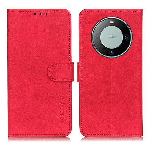 Custodia Portafoglio In Pelle Cover con Supporto K03Z per Huawei Mate 60 Rosso