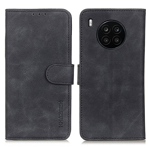 Custodia Portafoglio In Pelle Cover con Supporto K03Z per Huawei Nova 8i Nero