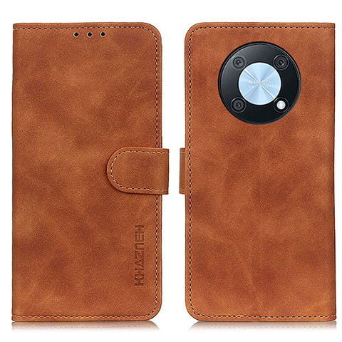 Custodia Portafoglio In Pelle Cover con Supporto K03Z per Huawei Nova Y90 Marrone