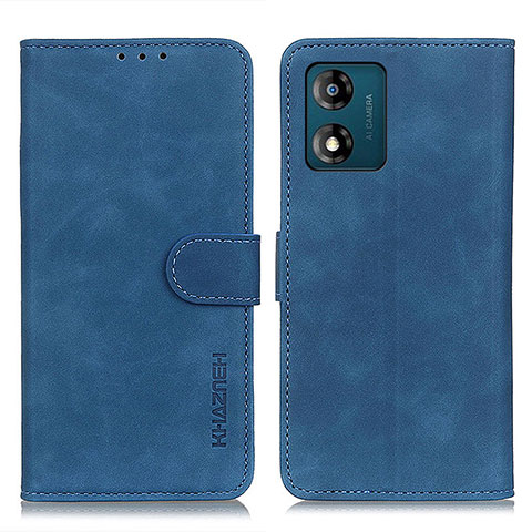 Custodia Portafoglio In Pelle Cover con Supporto K03Z per Motorola Moto E13 Blu