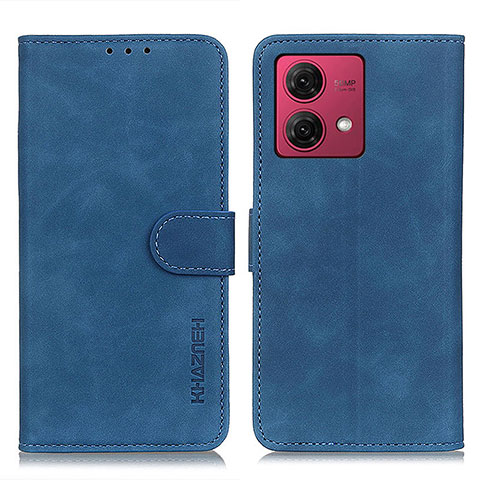 Custodia Portafoglio In Pelle Cover con Supporto K03Z per Motorola Moto G84 5G Blu