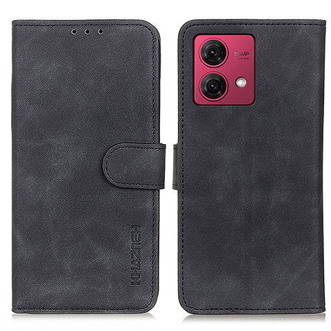 Custodia Portafoglio In Pelle Cover con Supporto K03Z per Motorola Moto G84 5G Nero