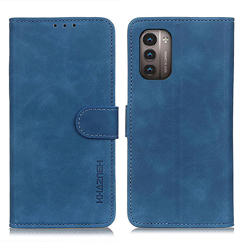 Custodia Portafoglio In Pelle Cover con Supporto K03Z per Nokia G21 Blu