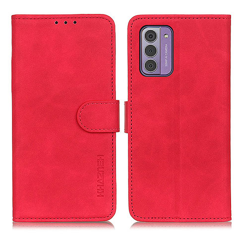 Custodia Portafoglio In Pelle Cover con Supporto K03Z per Nokia G42 5G Rosso